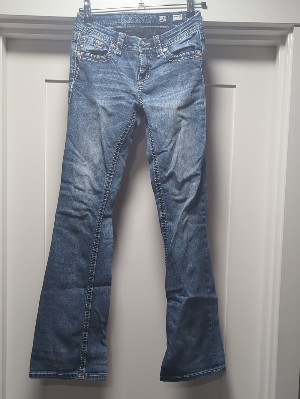 Miss Me Blue Faded Flare Jeans